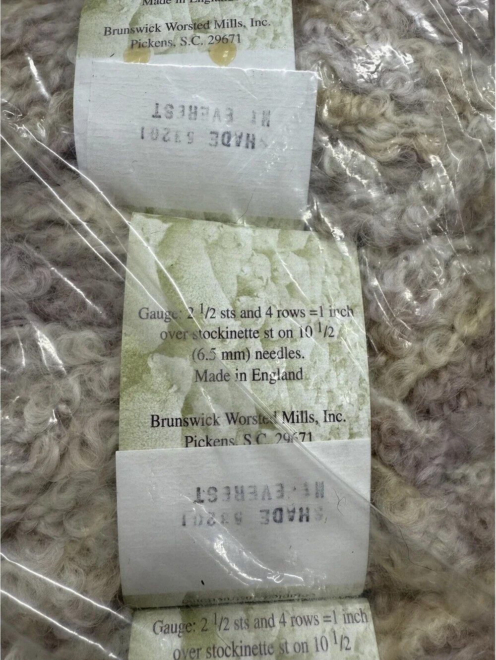 Yarns Brunswick Fleece Wool/Nylon 10 Skein Lot